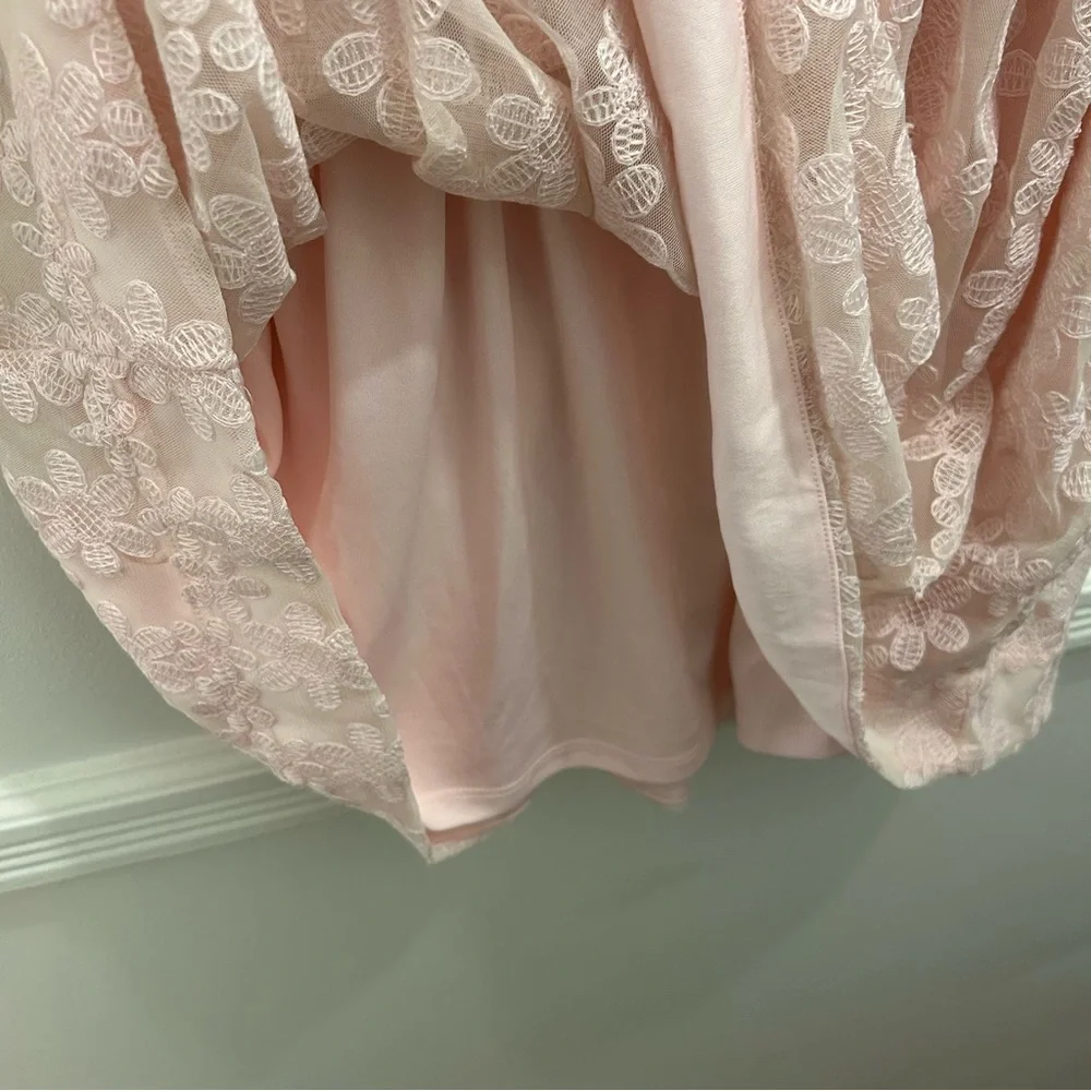 Kate Spade Girls Sonata Lace Dress 12 pink black daisy flowers